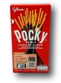 POCKY BISCUIT SNACK CHOCO FLV. 49G GLICO - 1
